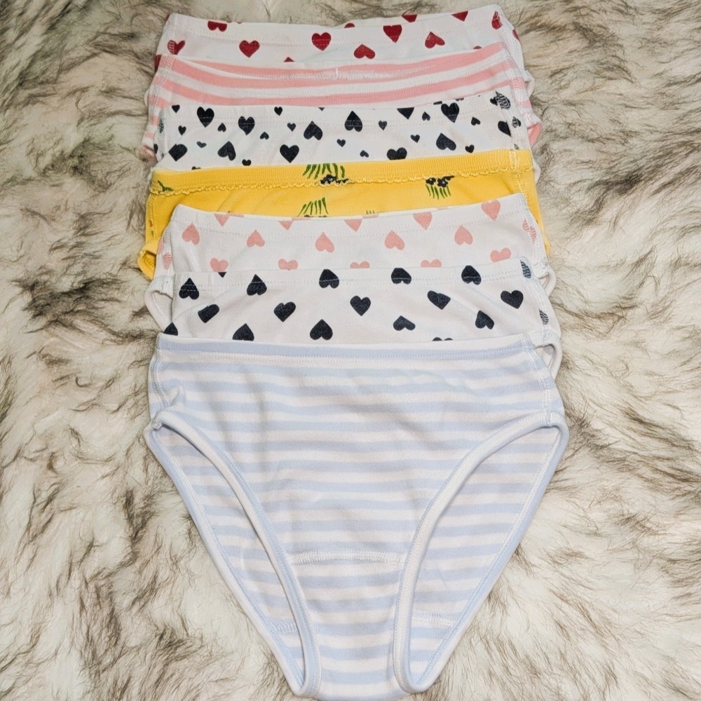 Set of 7 Hanna Andersson 120/130 Printed Hipsters Underpants M